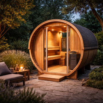 Nordic Garden Barrel Outdoor Sauna