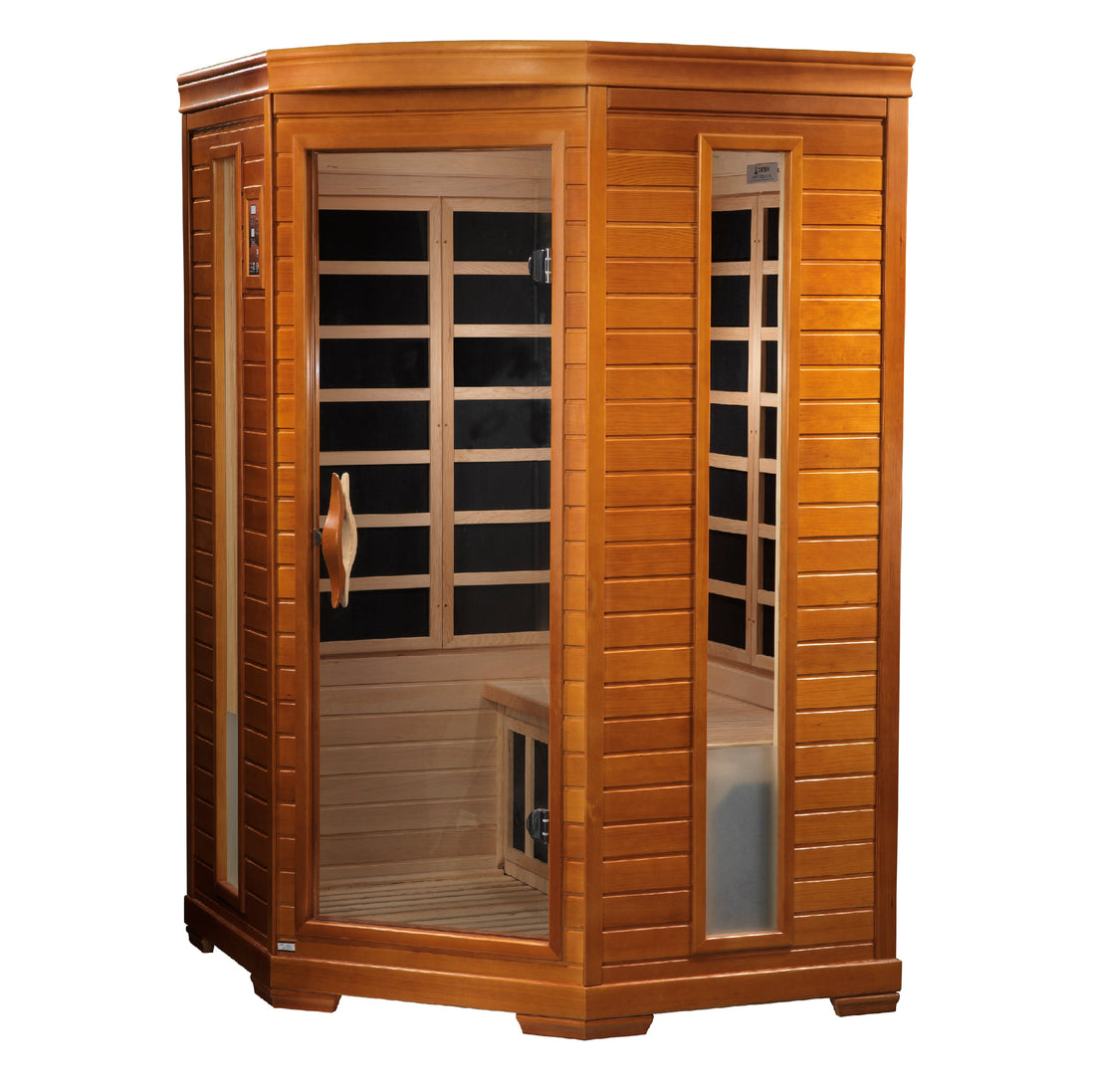 Dynamic Heming Elite 2-person corner Hemlock infrared sauna