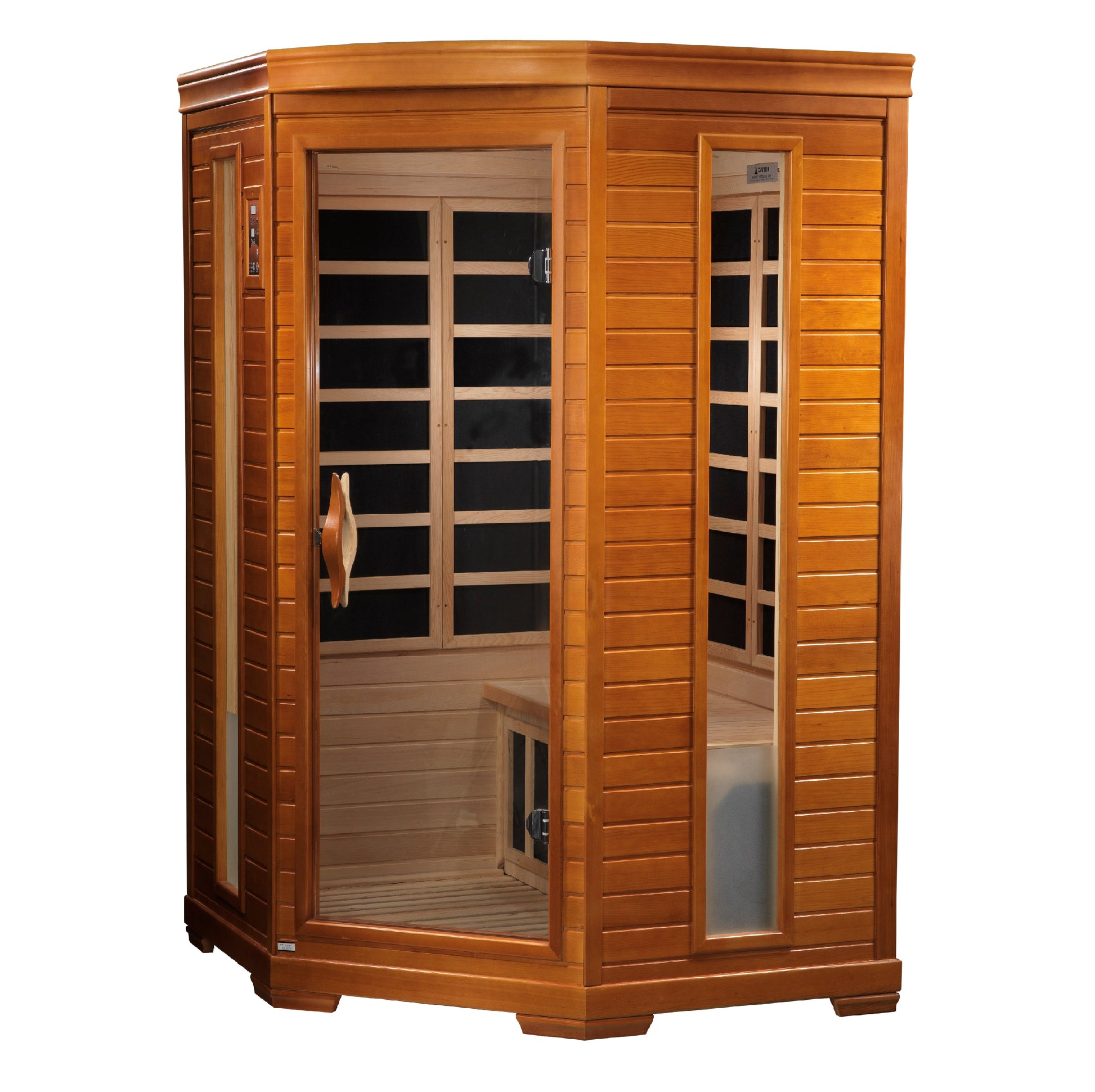 Dynamic Heming Elite 2-person corner Hemlock infrared sauna