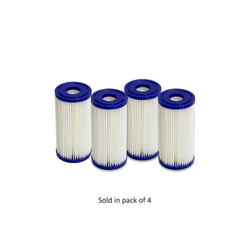 DCT 5x2.5 20 Micron Chiller Filters (4-Pack) on a white background