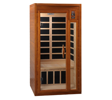 Dynamic Barcelona Elite 1-2-person Ultra Low EMF (Between 3-5MG) FAR Infrared Sauna (Canadian Hemlock) - DYN-6106-01 Elite