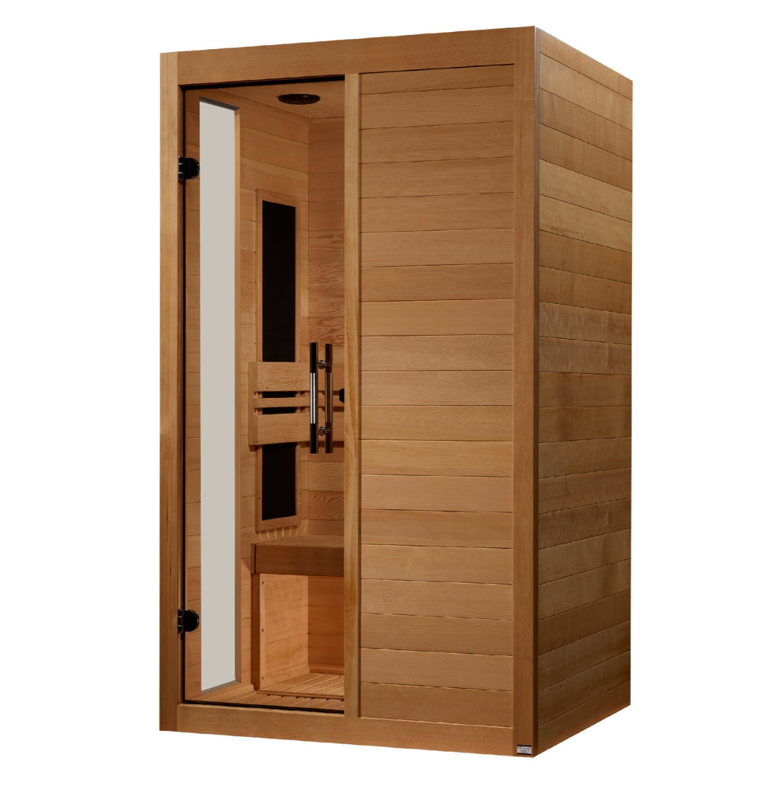 Dynamic Veneto Elite Ultra Low EMF Sauna with heaters, Hemlock wood and tempered glass. 