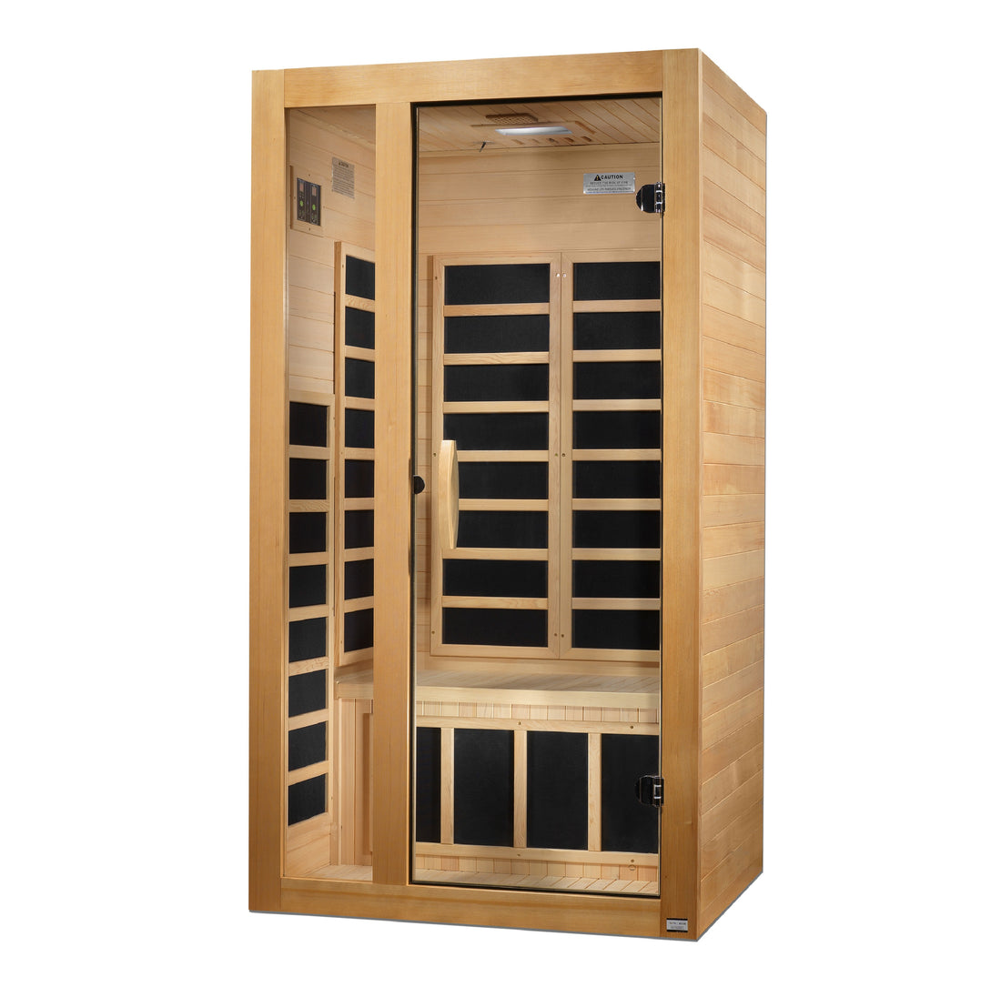 Dynamic Gracia Elite 1-2-person Ultra Low EMF (Between 3-5MG) FAR Infrared Sauna (Canadian Hemlock) - DYN-6119-01 Elite