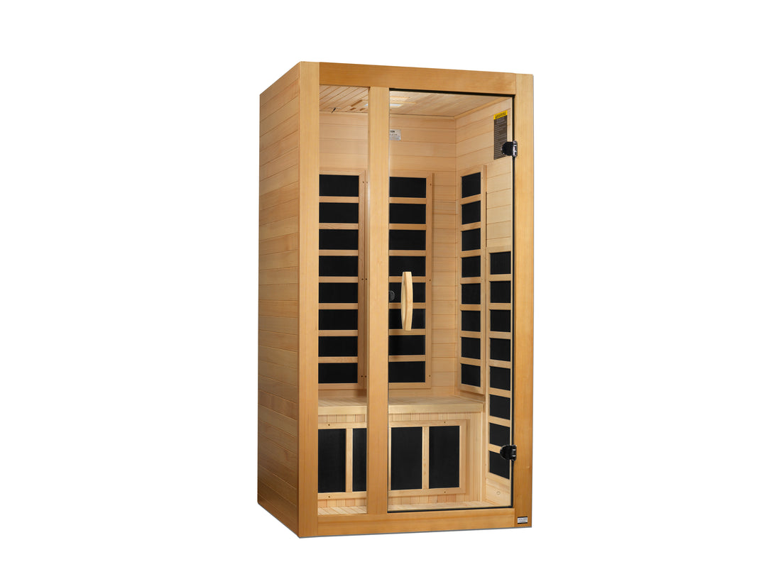 Dynamic Gracia 1-2 Person Hemlock infrared sauna.