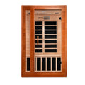 Dynamic Cordoba 2-person Hemlock infrared sauna with tempered glass door.