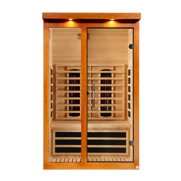 Dynamic Llumeneres 2-Person Full Spectrum Near Zero EMF (Under 3MG) FAR Infrared Sauna (Canadian Hemlock) - DYN-6215-03 FS