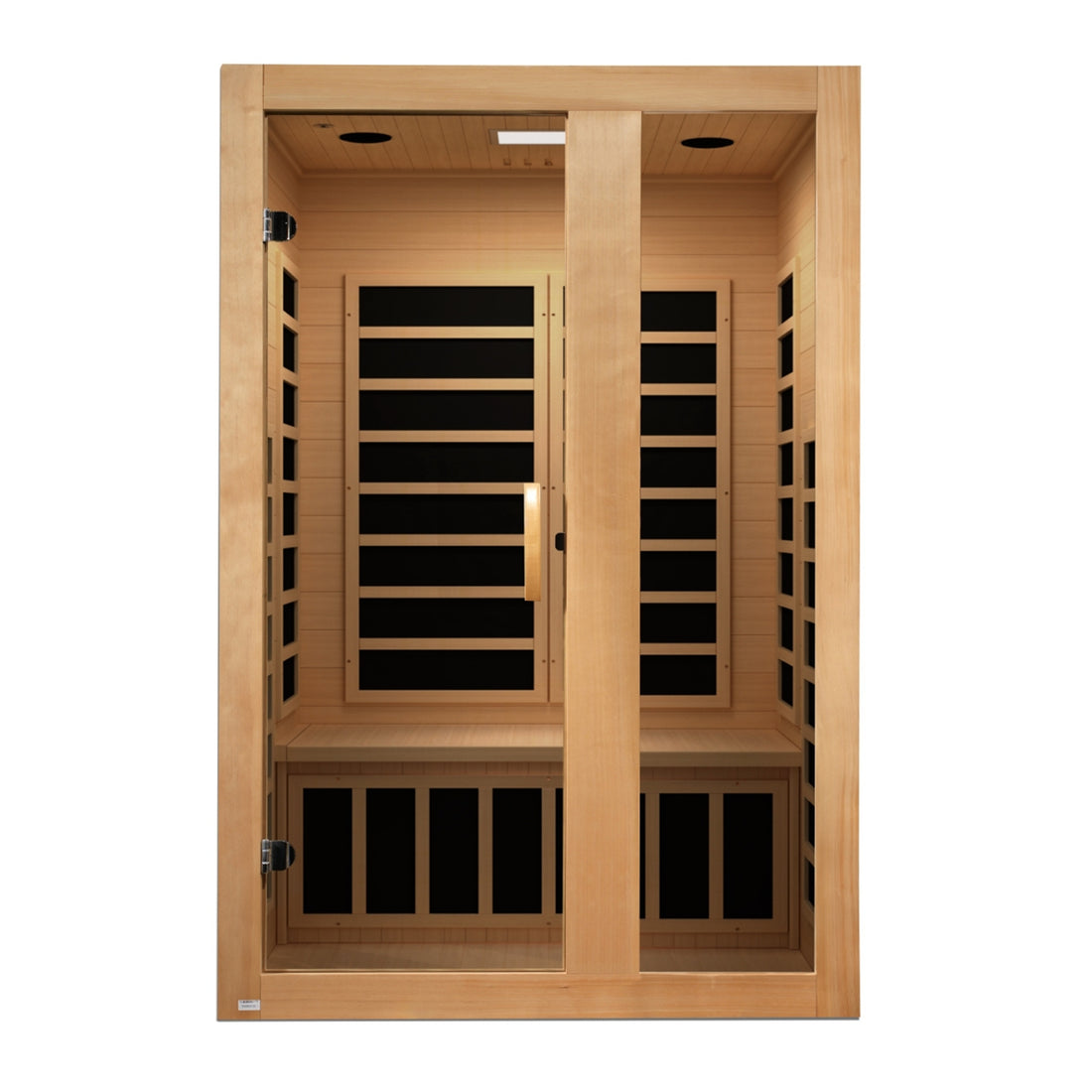 Dynamic Serena Elite 2-person Hemlock infrared Sauna.