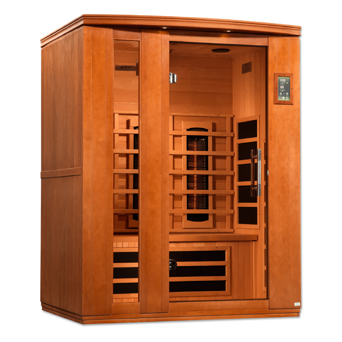 Dynamic Lugano 3-Person Full Spectrum Near Zero EMF (Under 3MG) FAR Infrared Sauna (Canadian Hemlock) - DYN-6336-03 FS