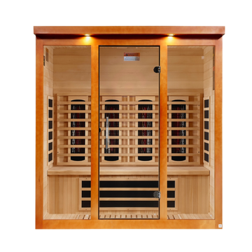 Dynamic Vila Grande 4-Person Full Spectrum Near Zero EMF (Under 3MG) FAR Infrared Sauna (Canadian Hemlock) - DYN-6415-03 FS