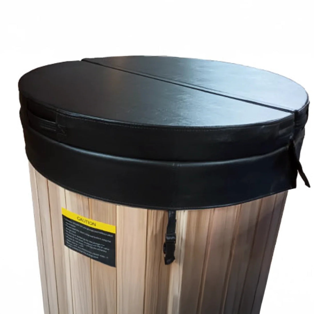 DCT Barrel Tub Insulated Black Cover 4" with leather look.