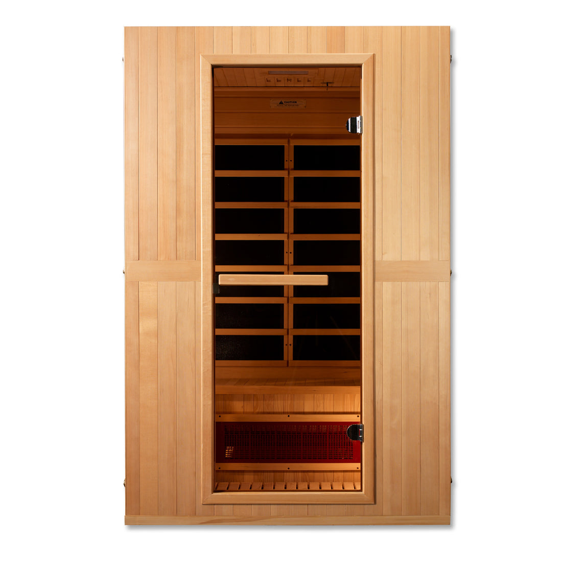 Maxxus Serenity 2-person Dual Tech Infrared Sauna Hemlock wood with tempered glass door. 