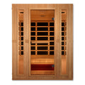 Maxxus Trinity 3-Person Dual Tech Infrared Sauna with Hemlock wood and tempered glass. 
