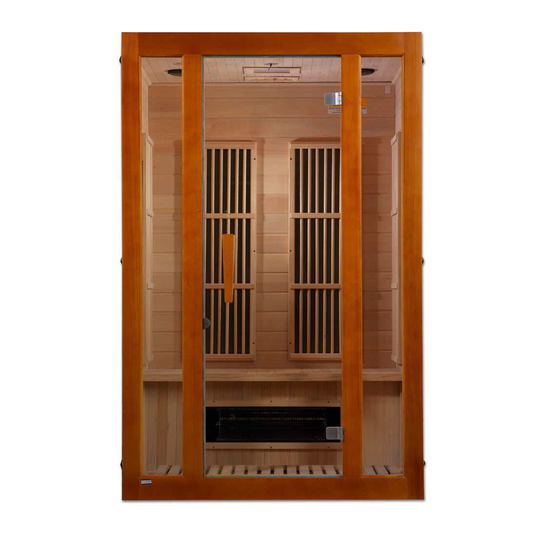 Maxxus Aspen 2-person Dual Tech Infrared Sauna, Hemlock wood with tempered glass.