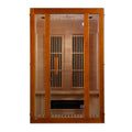 Maxxus Aspen 2-person Dual Tech Infrared Sauna, Hemlock wood with tempered glass.