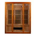 Maxxus Alpine 3-person FAR Infrared Sauna with Hemlock wood and tempered glass. 