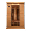 Maxxus Seattle 2-Person Low EMF Infrared Sauna, Hemlock wood with tempered glass door.