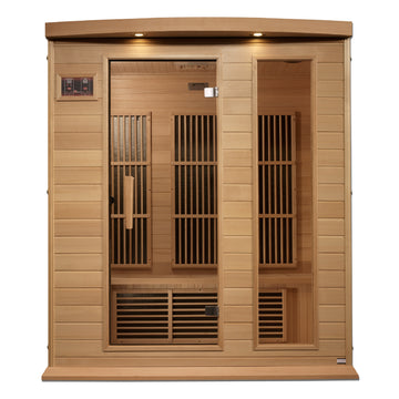 Maxxus 3-Person Near Zero EMF (Under 3MG) FAR Infrared Sauna (Canadian Hemlock) - MX-K306-01-ZF