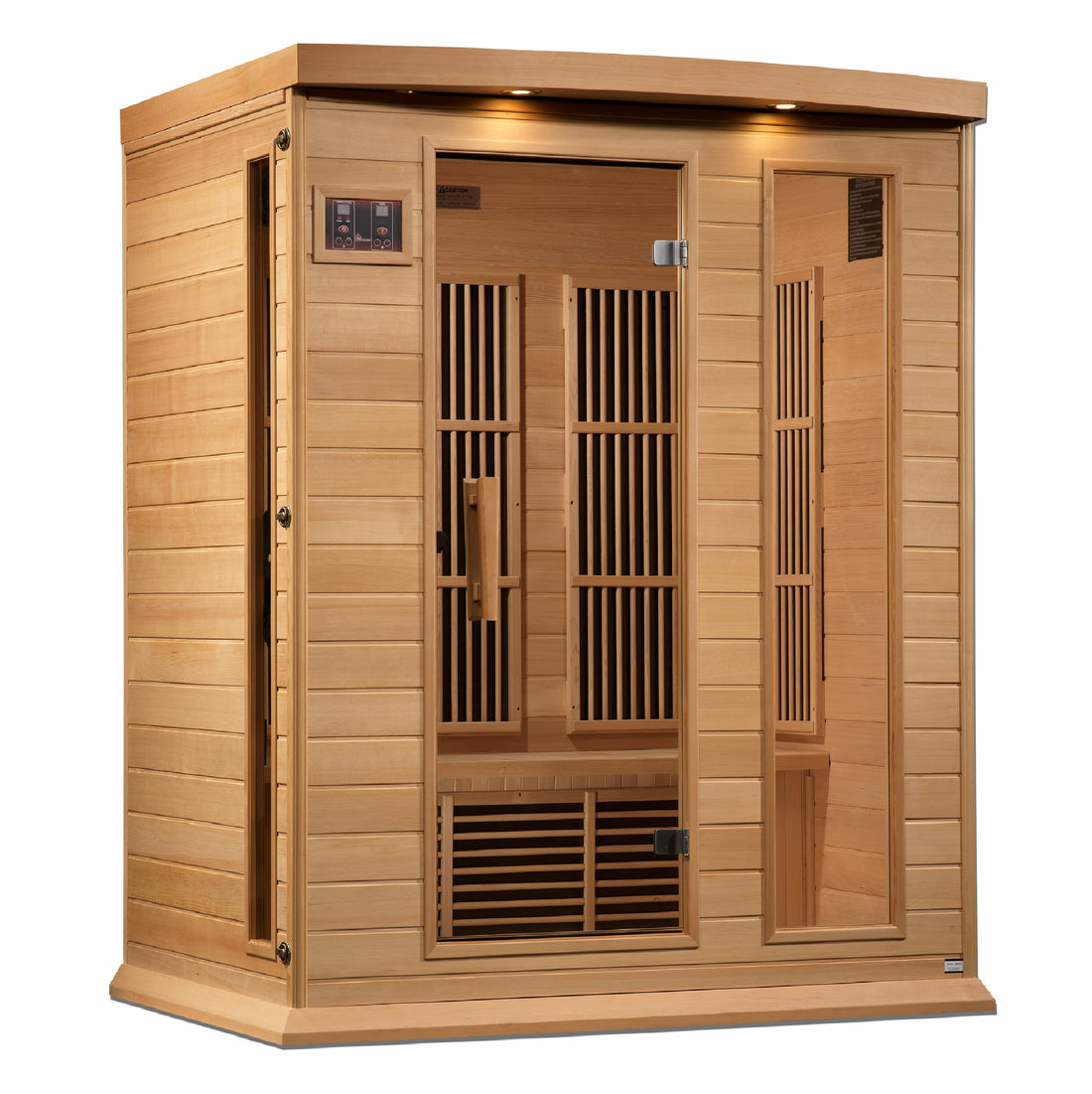 Maxxus 3-Person Near Zero EMF (Under 3MG) FAR Infrared Sauna (Canadian Hemlock) - MX-K306-01-ZF
