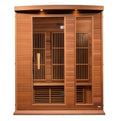 Maxxus K306 3-person FAR Infrared Sauna with Canadian Red Cedar and tempered glass door. 
