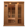Maxxus K306 3-person FAR Infrared Sauna, Hemlock wood and tempered glass door. 