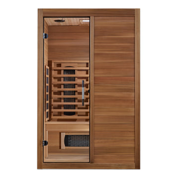 Maxxus S-Line Yoga 2-Person Full Spectrum Infrared Sauna (Pacific Cedar)(MX-S206-01-FS-PC)