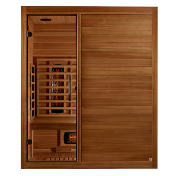 Maxxus S-Line Yoga 3-Person Full Spectrum Infrared Sauna (Pacific Cedar)(MX-S306-01-FS-PC)