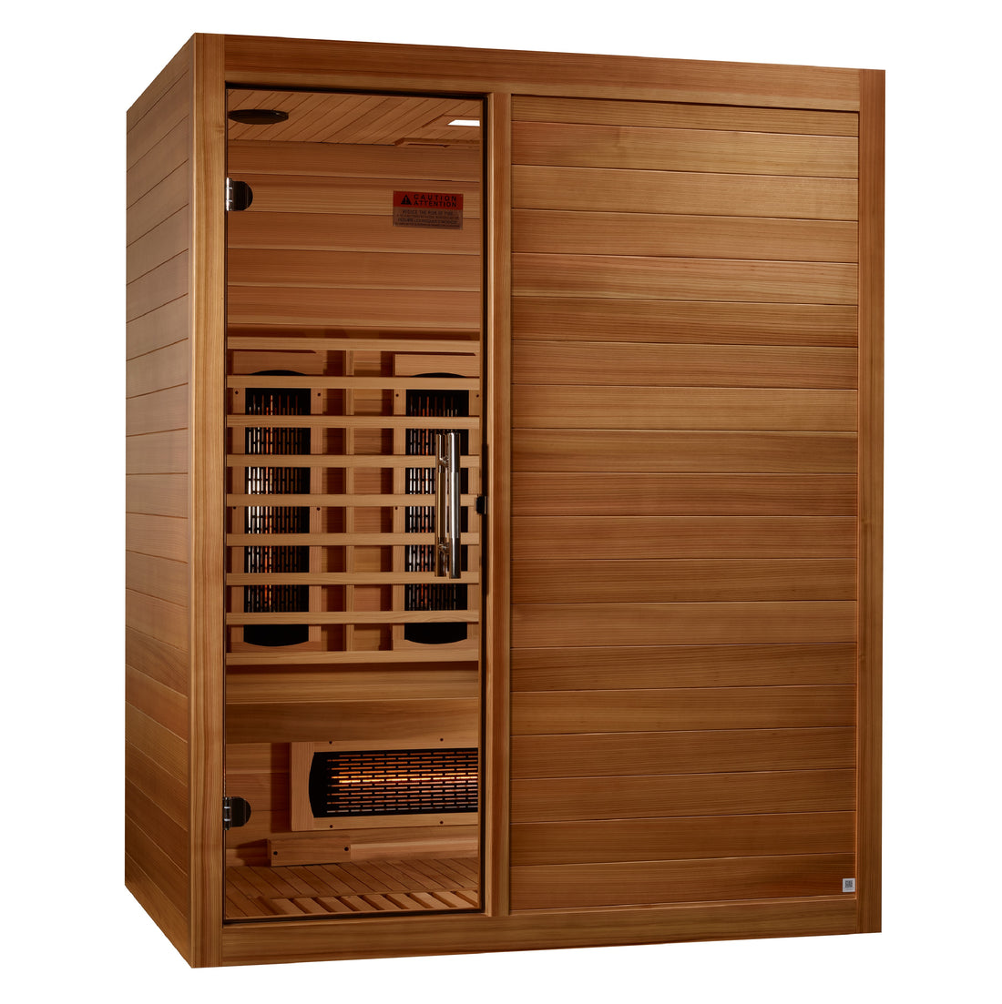 Maxxus S-Line Yoga 3-Person Full Spectrum Infrared Sauna (Pacific Cedar)(MX-S306-01-FS-PC)