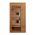 Dynamic Martin 1-2-Person Full Spectrum Sauna Hemlock wood with tempered glass. 