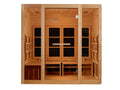 Golden Designs 8-Person infrared Sauna, spacious with benches, lighting and tempered glass.